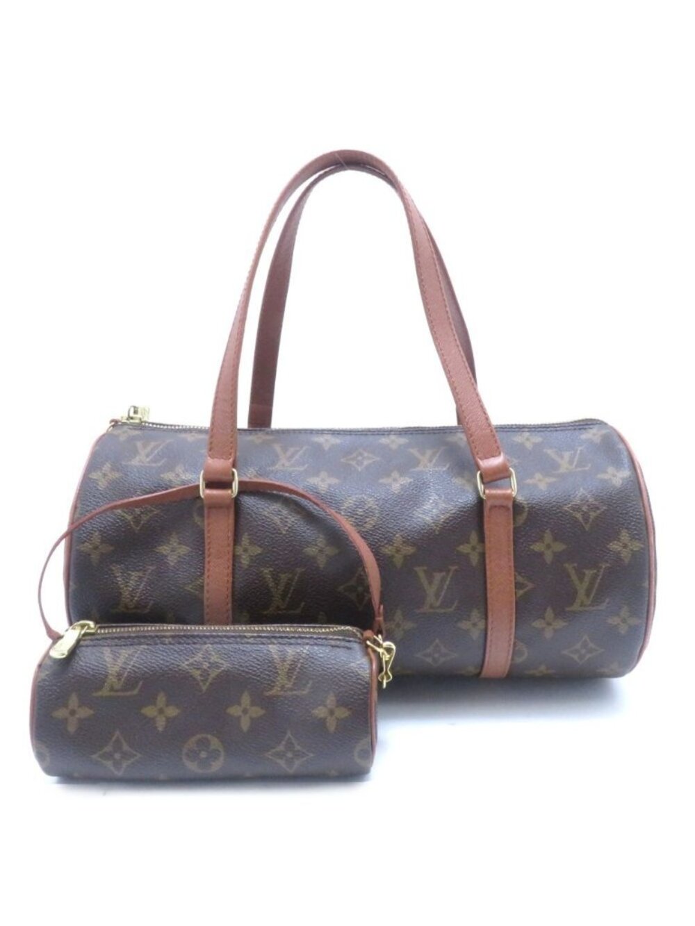 Louis Vuitton Papillon GM Monogram Handbag Canvas Brown